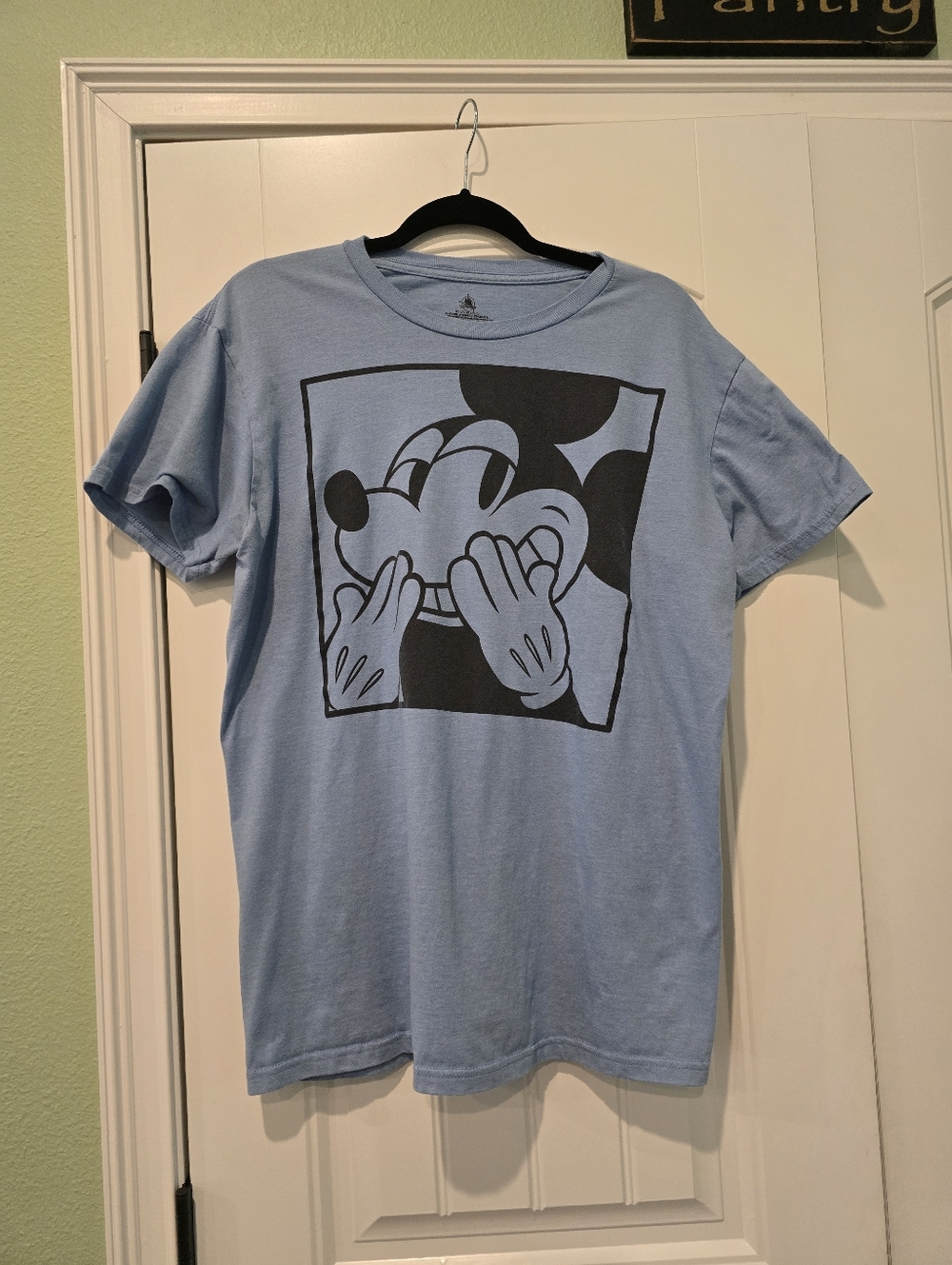 Disney light blue tee with black logo print - Picture 2 of 3